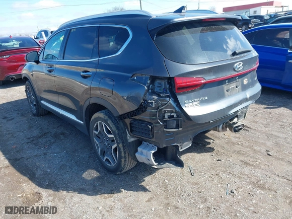 2021 Hyundai Santa Fe Limited with VIN 5NMS44AL1MH344651, listed as a IAAI auction lot 41733781 with 40,626 mi miles. Bid and sale history available at carsss.com. Image 3.