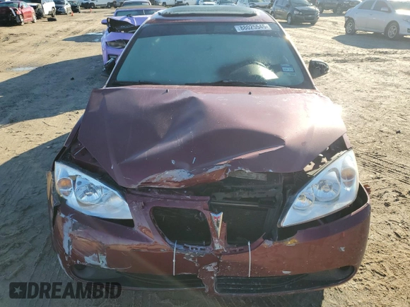 2005 Pontiac G6 with VIN 1G2ZG528854170193, listed as a Copart auction lot 88025545 with 161,440 mi miles and Salvage Title. Bid and sale history available at carsss.com. Image 5.