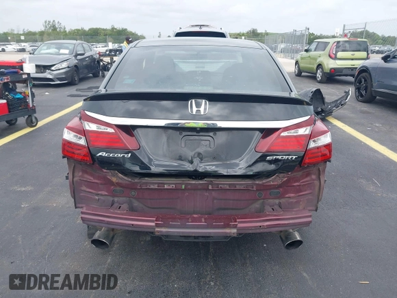 2016 Honda Accord Sport with VIN 1HGCR2F53GA102786, listed as a IAAI auction lot 42437944 with 102,068 mi miles and . Bid and sale history available at DreamBid. Image 6.