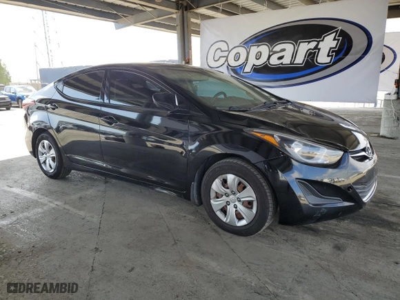 2016 Hyundai Elantra SE with VIN KMHDH4AE6GU512288, listed as a Copart auction lot 53707605 with 198,927 mi miles and Clean Title. Bid and sale history available at carsss.com. Image 4.