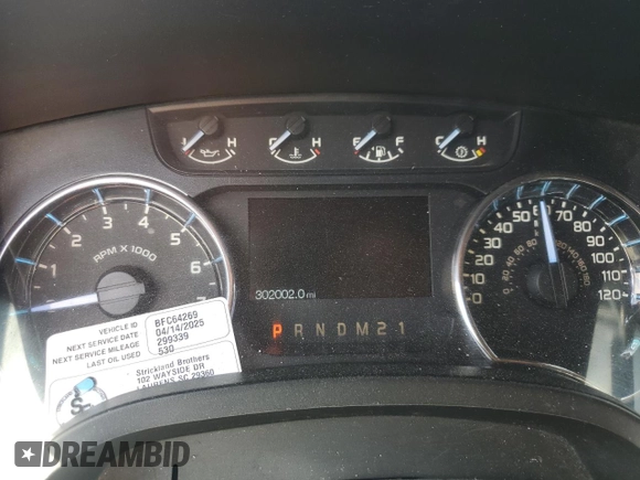 2011 Ford F-150 XL с VIN 1FTFX1ET4BFC64269, выставлен на аукционе Copart как лот 56654335 с пробегом 302 002 миль миль и Списание • Salvage title. История ставок и продаж доступна на DreamBid. Изображение 9.
