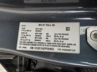 2023 Tesla Model 3 с VIN 5YJ3E1EA2PF589053, выставлен на аукционе Copart как лот 52808215 с пробегом 17 531 миль миль и Списание • Salvage title. История ставок и продаж доступна на DreamBid. Изображение 14.