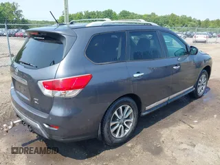 2013 Nissan Pathfinder SL with VIN 5N1AR2MM0DC613562, listed as a IAAI auction lot 42378840 with 113,898 mi miles and . Bid and sale history available at DreamBid. Image 4.