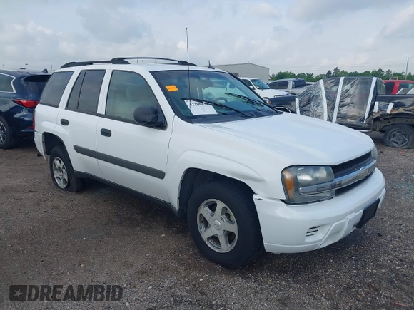 2005 Chevrolet TrailBlazer LS with VIN 1GNDS13SX52388713, listed as a IAAI auction lot 42100834 with 153,824 mi miles and . Bid and sale history available at DreamBid. Image 1.