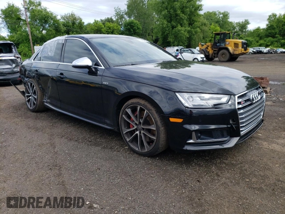 2018 Audi S4 Prestige with VIN WAUC4AF47JA081945, listed as a Copart auction lot 56495464 with 56,718 mi miles and Salvage Title. Bid and sale history available at carsss.com. Image 4.