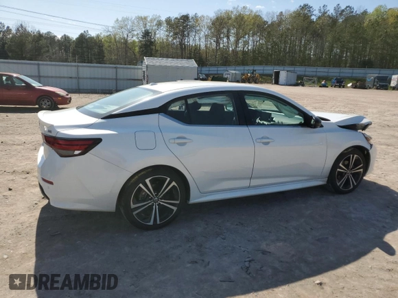 2023 Nissan Sentra SR with VIN 3N1AB8DV1PY325133, listed as a Copart auction lot 52385105 with 28,310 mi miles and Salvage Title. Bid and sale history available at DreamBid. Image 3.