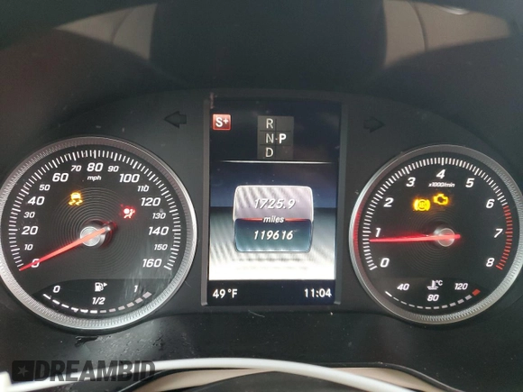 2016 Mercedes-Benz GLC with VIN WDC0G4KB1GF013407, listed as a Copart auction lot 81338304 with 119,616 mi miles and Salvage Title. Bid and sale history available at carsss.com. Image 9.
