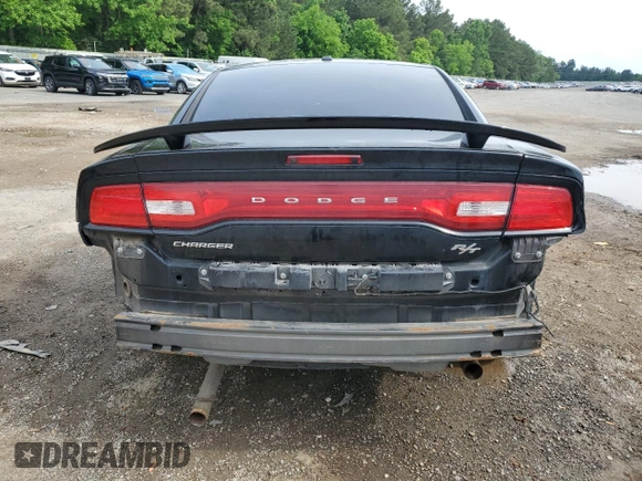 2012 Dodge Charger RT with VIN 2C3CDXCT3CH302984, listed as a Copart auction lot 54577455 with 108,670 mi miles and Salvage Title. Bid and sale history available at DreamBid. Image 6.