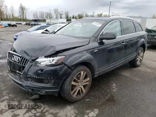 2015 Audi Q7 Premium Plus with VIN WA1LGAFE8FD021580, listed as a Copart auction lot 52454245 with 79,510 mi miles and Salvage title. Bid and sale history available at DreamBid. Image 1.