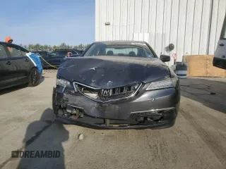 2015 Acura TLX V6 Tech with VIN 19UUB3F59FA007808, listed as a Copart auction lot 48681395 with 0 mi miles and Salvage Title. Bid and sale history available at carsss.com. Image 5.