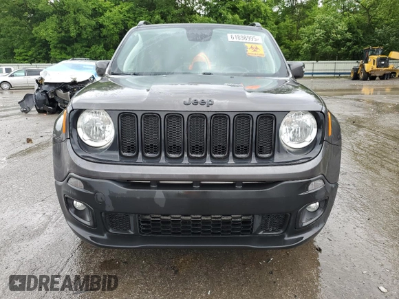 2018 Jeep Renegade Altitude with VIN ZACCJBBB6JPH79033, listed as a Copart auction lot 61898995 with 111,500 mi miles and Salvage title. Bid and sale history available at DreamBid. Image 5.
