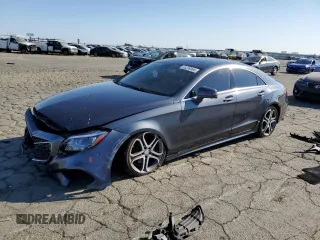 2015 Mercedes-Benz CLS-Class CLS 400 with VIN WDDLJ6HB9FA134596, listed as a Copart auction lot 69209994 with 77,209 mi miles and Salvage Title. Bid and sale history available at carsss.com. Image 1.