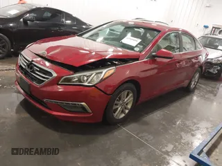 2015 Hyundai Sonata SE with VIN 5NPE24AF8FH003265, listed as a IAAI auction lot 41909096 with 75,453 mi miles and . Bid and sale history available at DreamBid. Image 2.