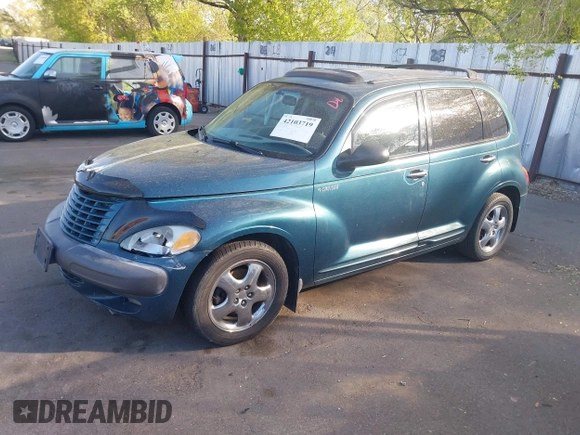 2001 Chrysler PT Cruiser with VIN 3C8FY4BB61T585792, listed as a IAAI auction lot 42103719 with 179,707 mi miles. Bid and sale history available at carsss.com. Image 2.