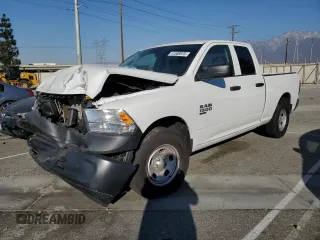 2023 Ram 1500 Tradesman z VIN 1C6RR6FG2PS534854, wystawiony jako Copart lot #41569875 z przebiegiem 6 049 mil mil oraz Szkoda całkowita • Salvage title. Historia ofert i sprzedaży dostępna na DreamBid. Obrazek 1.