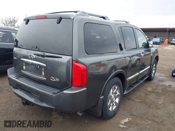 2007 Infiniti QX56 with VIN 5N3AA08C67N801662, listed as a IAAI auction lot 41546614 with 188,056 mi miles. Bid and sale history available at carsss.com. Image 4.