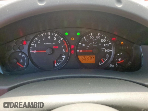 2012 Nissan Frontier SV with VIN 1N6AD0ER1CC445282, listed as a Copart auction lot 64119965 with 209,872 mi miles and Salvage title. Bid and sale history available at DreamBid. Image 9.