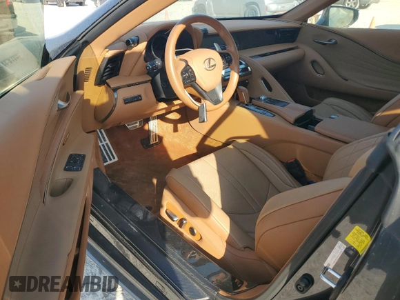 2021 Lexus LC 500h с VIN JTHKPAAY6MA100231, выставлен на аукционе Copart как лот 74352884 с пробегом 8 539 миль миль и Списание • Salvage title. История ставок и продаж доступна на DreamBid. Изображение 8.