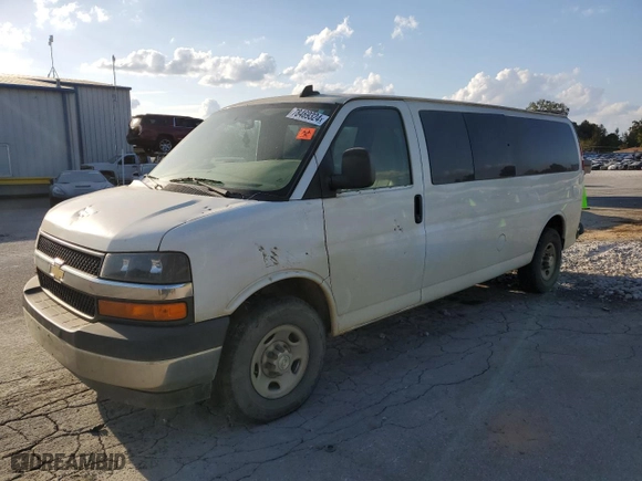 2017 Chevrolet Express Passenger LT with VIN 1GAZGPFG1H1337744, listed as a Copart auction lot 78469324 with 206,575 mi miles and Salvage Title. Bid and sale history available at carsss.com. Image 1.