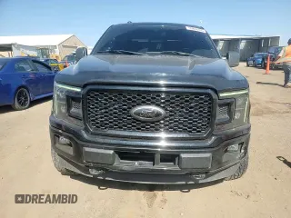 2018 Ford F-150 XL with VIN 1FTEW1EPXJFC53437, listed as a Copart auction lot 59896395 with 65,502 mi miles and Salvage title. Bid and sale history available at DreamBid. Image 14.