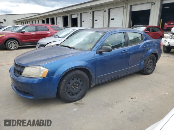 2010 Dodge Avenger SXT with VIN 1B3CC4FD8AN164219, listed as a Copart auction lot 56422784 with 318,866 mi miles and Salvage Title. Bid and sale history available at DreamBid. Image 1.