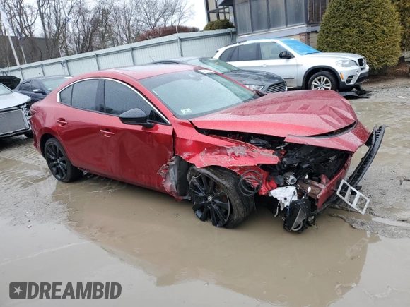 2021 Mazda 3 2.5 Turbo with VIN JM1BPBAY8M1337553, listed as a Copart auction lot 44011805 with Not Provided miles and Salvage Title. Bid and sale history available at DreamBid. Image 4.