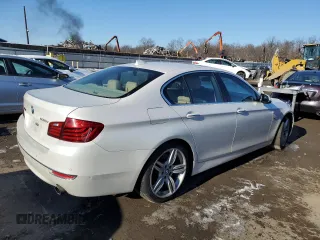 2014 BMW 5 Series 535i xDrive with VIN WBA5B3C55ED530874, listed as a Copart auction lot 86071814 with 95,007 mi miles and Salvage Title. Bid and sale history available at carsss.com. Image 3.