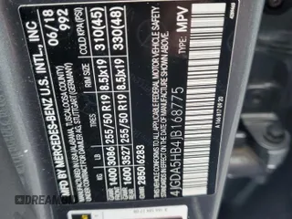 2018 Mercedes-Benz GLE 350 with VIN 4JGDA5HB4JB168775, listed as a Copart auction lot 55840605 with Not provided miles and Non repairable. Bid and sale history available at DreamBid. Image 13.