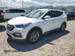 2018 Hyundai Santa Fe 2.4L z VIN 5NMZUDLB7JH063243, wystawiony jako Copart lot #57667135 z przebiegiem 110 329 mil mil oraz Szkoda całkowita • Salvage title. Historia ofert i sprzedaży dostępna na DreamBid. Obrazek 1.