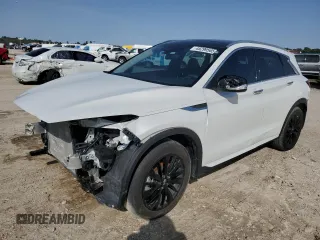 2023 Infiniti QX50 Luxe with VIN 3PCAJ5BA2PF103582, listed as a Copart auction lot 45299565 with 22,901 mi miles and Salvage title. Bid and sale history available at DreamBid. Image 1.
