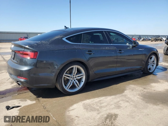 2019 Audi A5 Sportback Premium Plus z VIN WAUENCF57KA025046, wystawiony jako Copart lot #46602465 z przebiegiem 33 715 mil mil oraz Szkoda całkowita • Salvage title. Historia ofert i sprzedaży dostępna na DreamBid. Obrazek 3.