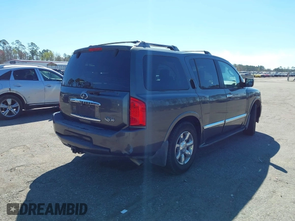 2004 Infiniti QX56 with VIN 5N3AA08A54N801565, listed as a IAAI auction lot 41700837 with 145,091 mi miles. Bid and sale history available at carsss.com. Image 4.