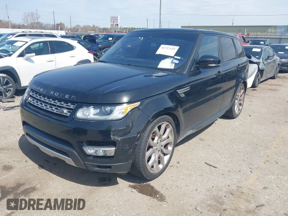 2016 Land Rover Range Rover Sport V6 HSE with VIN SALWR2PF0GA597847, listed as a IAAI auction lot 41727432 with 88,232 mi miles. Bid and sale history available at carsss.com. Image 2.