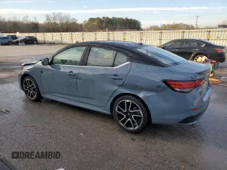 2025 Nissan Sentra SR with VIN 3N1AB8DV3SY246281, listed as a Copart auction lot 42156675 with 668 mi miles and Salvage Title. Bid and sale history available at DreamBid. Image 2.