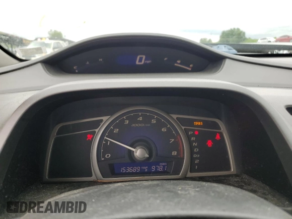 2011 Honda Civic LX with VIN 2HGFA1F53BH307727, listed as a Copart auction lot 57440754 with 153,689 mi miles and Salvage Title. Bid and sale history available at DreamBid. Image 9.