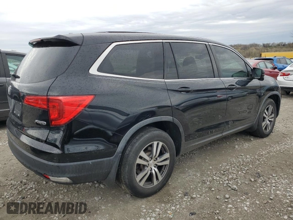 2016 Honda Pilot EX-L with VIN 5FNYF6H52GB038524, listed as a Copart auction lot 51570245 with 147,354 mi miles and Salvage Title. Bid and sale history available at carsss.com. Image 3.