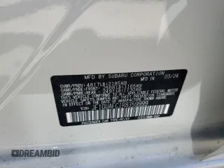 2024 Subaru Impreza Sport with VIN JF1GUAFC1R8359999, listed as a Copart auction lot 69133804 with 720 mi miles and Salvage Title. Bid and sale history available at carsss.com. Image 12.