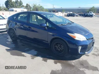 2013 Toyota Prius One with VIN JTDKN3DU0D1623630, listed as a IAAI auction lot 42015052 with 213,796 mi miles. Bid and sale history available at carsss.com. Image 1.
