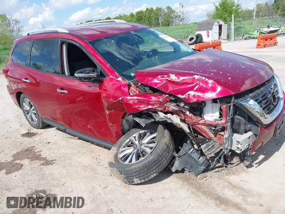2018 Nissan Pathfinder Platinum with VIN 5N1DR2MM7JC644901, listed as a IAAI auction lot 42285497 with 109,247 mi miles and . Bid and sale history available at DreamBid. Image 1.