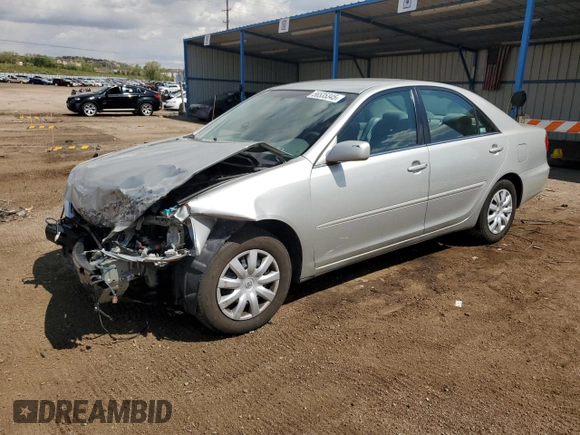 2005 Toyota Camry LE with VIN 4T1BE30K85U404527, listed as a Copart auction lot 56535345 with 74,472 mi miles and Salvage title. Bid and sale history available at DreamBid. Image 1.