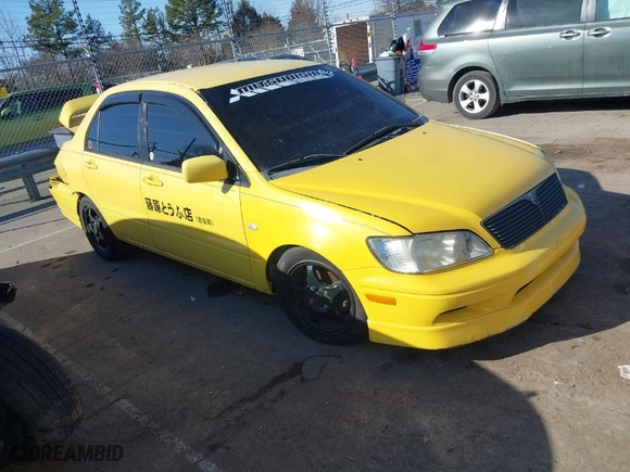 2003 Mitsubishi Lancer OZ-Rally with VIN JA3AJ86E23U079315, listed as a IAAI auction lot 41408040 with 130,356 mi miles. Bid and sale history available at carsss.com. Image 1.