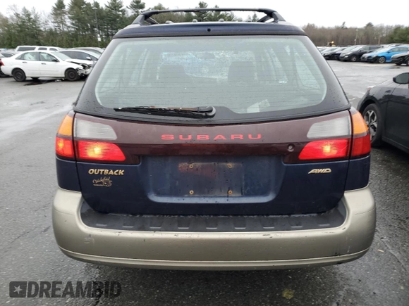 2003 Subaru Legacy Outback with VIN 4S3BH665937640565, listed as a Copart auction lot 82338234 with 82,814 mi miles and Salvage title. Bid and sale history available at DreamBid. Image 6.