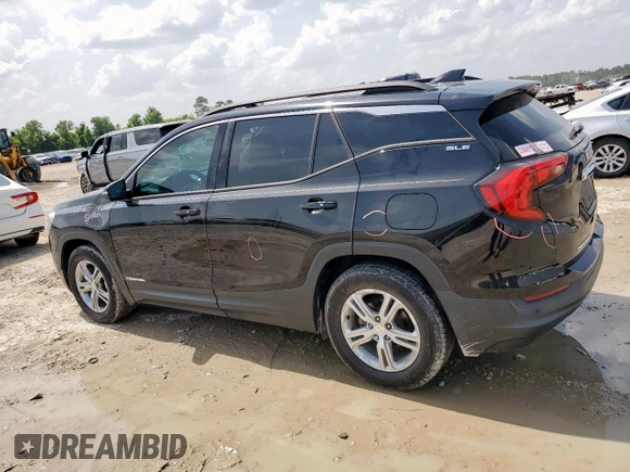 2019 GMC Terrain SLE with VIN 3GKALMEV4KL371695, listed as a Copart auction lot 63413825 with 75,437 mi miles and Salvage title. Bid and sale history available at DreamBid. Image 2.