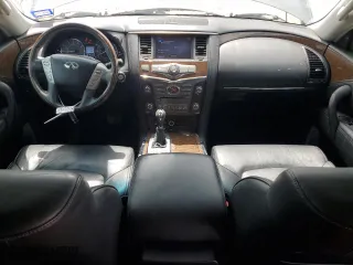 2016 Infiniti QX80 with VIN JN8AZ2NF7G9611575, listed as a Copart auction lot 62261044 with 120,151 mi miles and Salvage Title. Bid and sale history available at carsss.com. Image 8.
