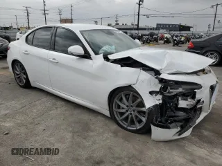 2021 Alfa Romeo Giulia with VIN ZARFAMAN7M7638886, listed as a Copart auction lot 51004375 with 50,571 mi miles and Salvage title. Bid and sale history available at DreamBid. Image 4.