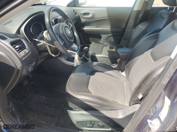 2018 Jeep Compass Latitude with VIN 3C4NJCBB8JT227489, listed as a Copart auction lot 48724225 with 180,645 mi miles and Salvage Title. Bid and sale history available at carsss.com. Image 7.