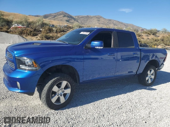 2015 Ram 1500 Sport with VIN 1C6RR7MT5FS546890, listed as a Copart auction lot 72647004 with 126,065 mi miles and Salvage title. Bid and sale history available at DreamBid. Image 1.