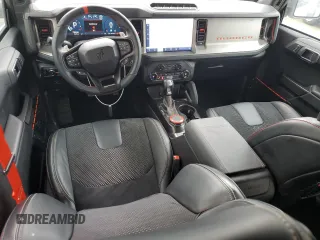 2023 Ford Bronco Raptor with VIN 1FMEE5JRXPLB90380, listed as a Copart auction lot 45163975 with 9,378 mi miles and Salvage Title. Bid and sale history available at DreamBid. Image 8.