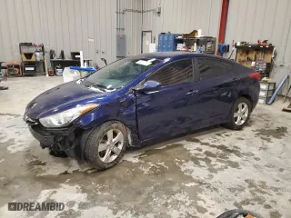 2013 Hyundai Elantra GLS with VIN 5NPDH4AE7DH185927, listed as a Copart auction lot 52011155 with 159,136 mi miles and Non Repairable. Bid and sale history available at carsss.com. Image 1.