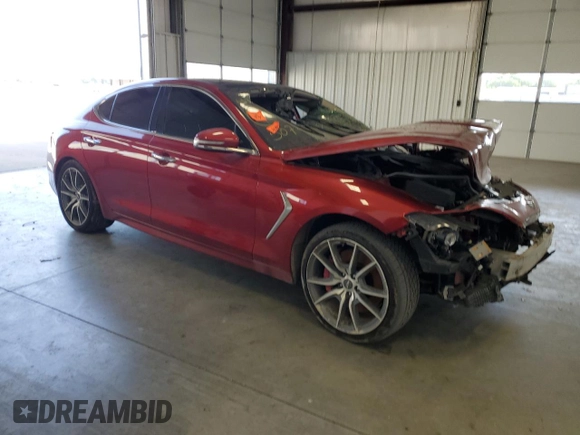 2019 Genesis G70 Advanced with VIN KMTG74LE1KU027679, listed as a Copart auction lot 61266494 with Not Provided miles and Salvage Title. Bid and sale history available at DreamBid. Image 4.